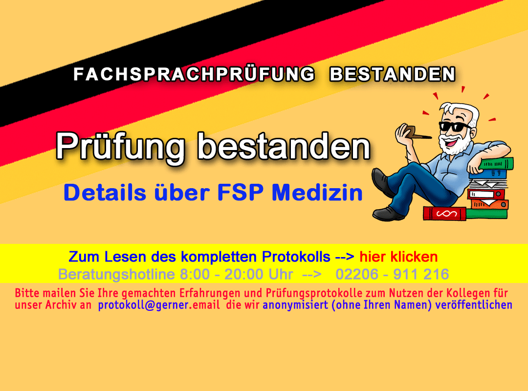 FSP PrÃ¼fung Dresden 29.4.2019 katastrophale Durchfallquote 75.