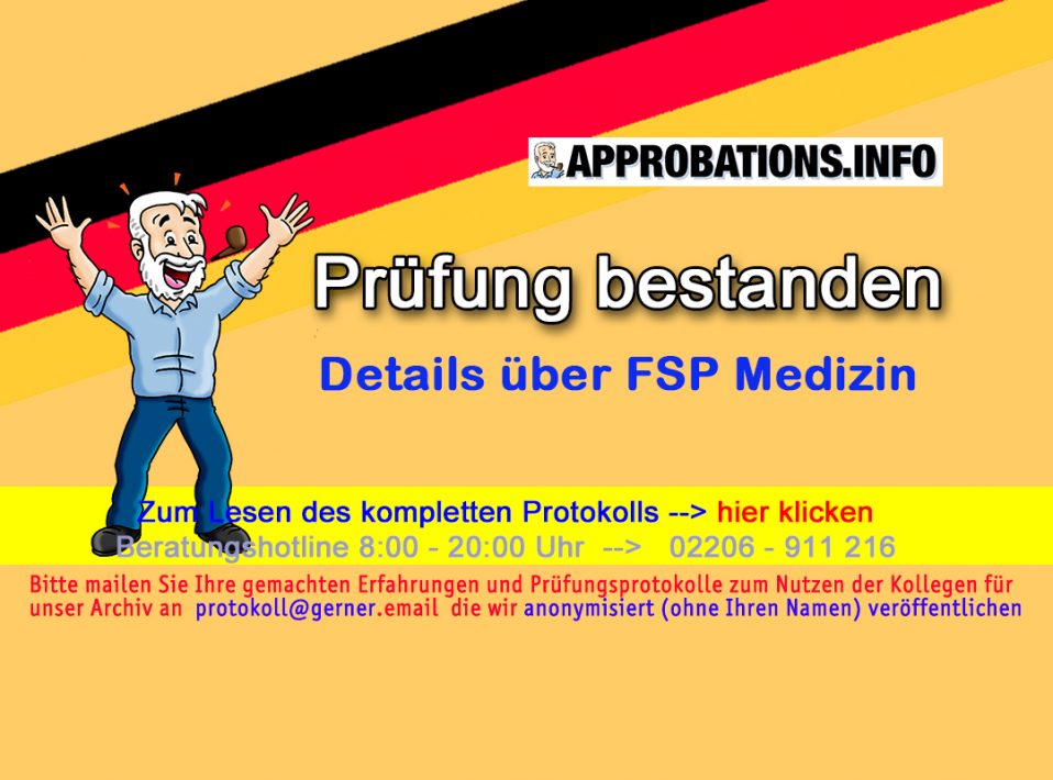 FSP Medizin Düsseldorf NRW 7.1.20