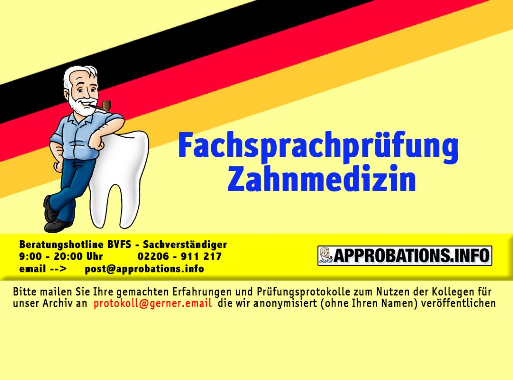 Fachsprachprüfung Zahnmedizin Vorbereitung Pdf approbations.info
