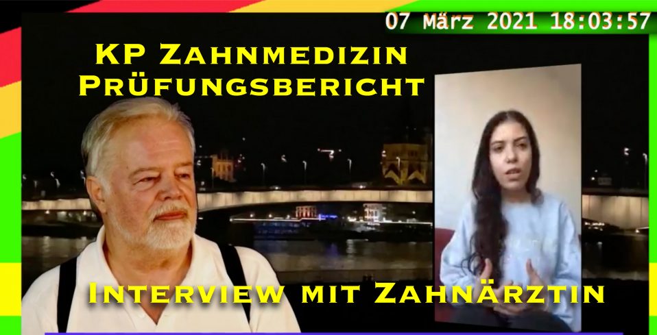 KP Zahnmedizin Erfurth Thüringen 3.3.2021 mit Video