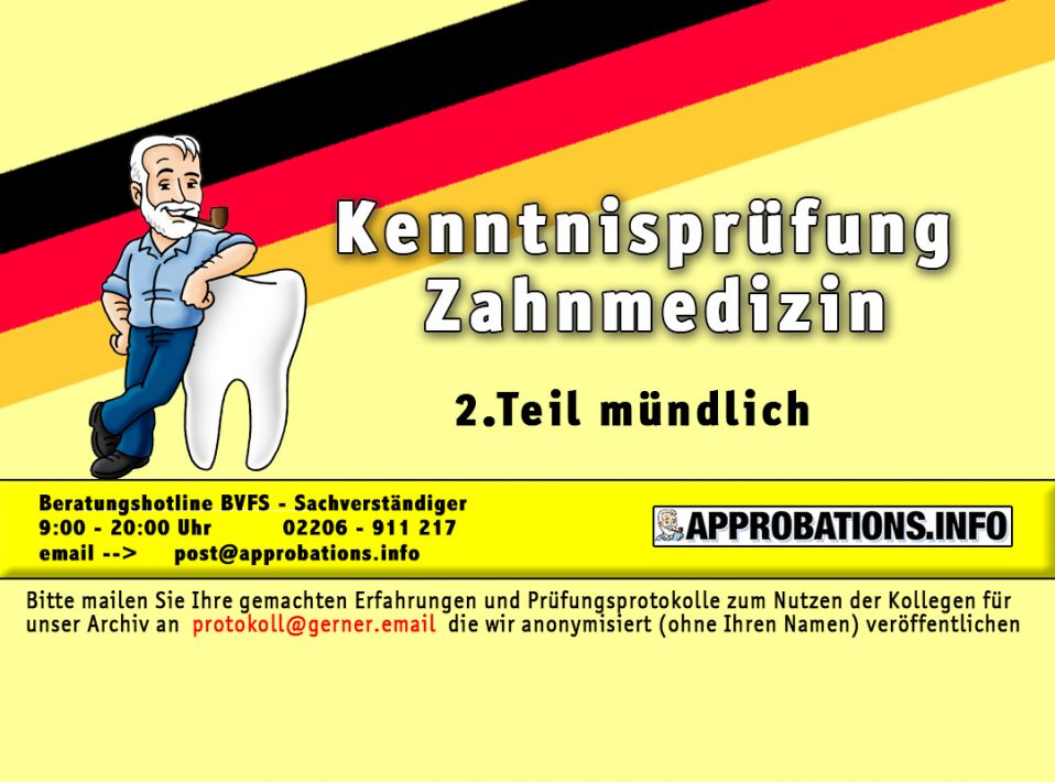 KP Zahnmedizin Teil 2 Düsseldorf 16.09.21